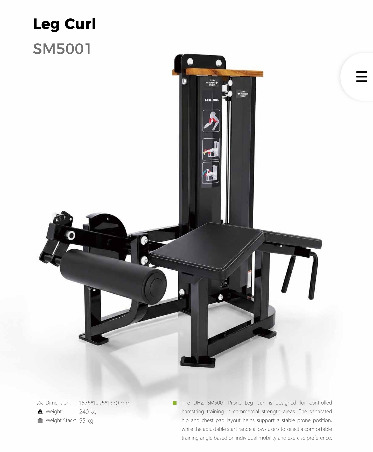 LEG CURL NEW DHZ SM5001
